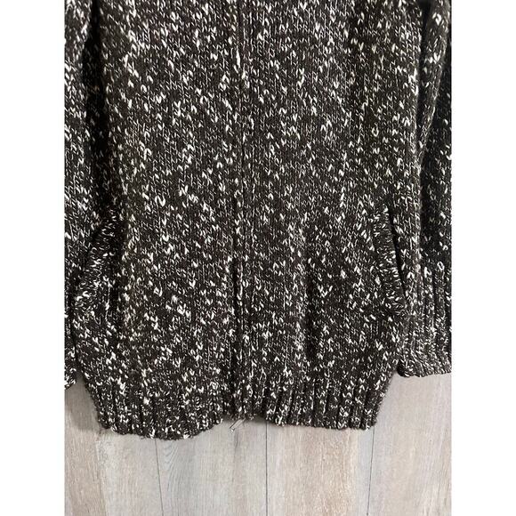 CHICO'S Brown Full Zip Sweater 1 M Heavyweight Warm Chunky - Picture 4 of 10